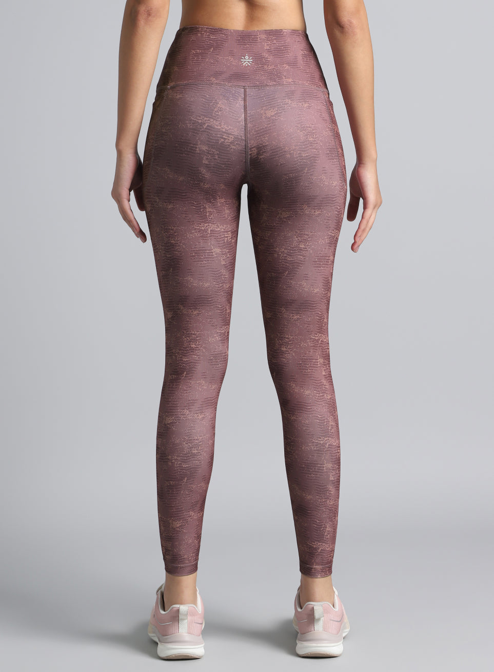 Women's Pink Printed Train All Day COMFlex Tights
