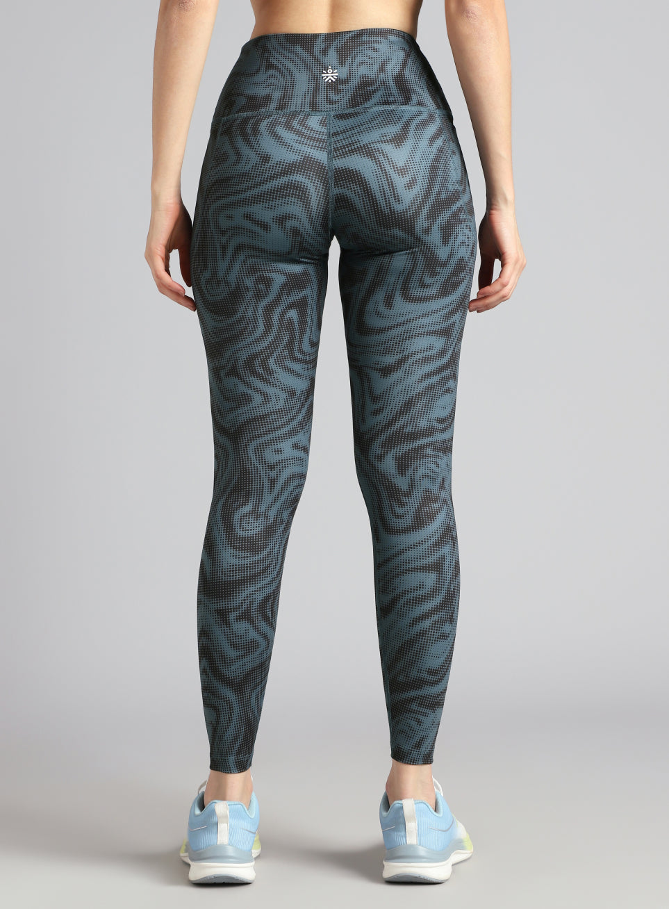 Women's Teal Printed Train All Day COMFlex Tights