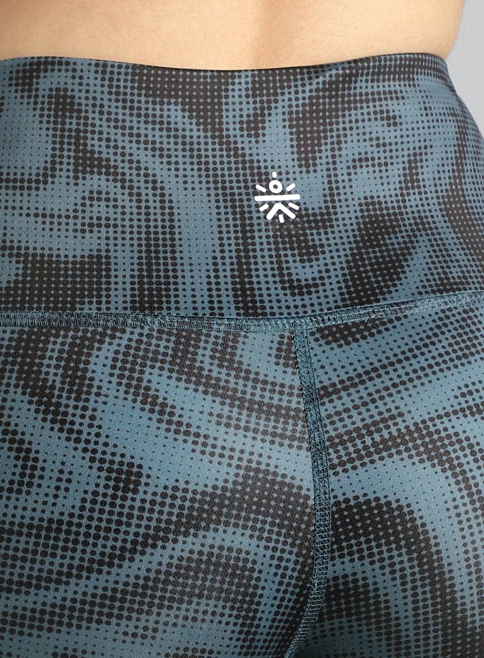 Women's Teal Printed Train All Day COMFlex Tights