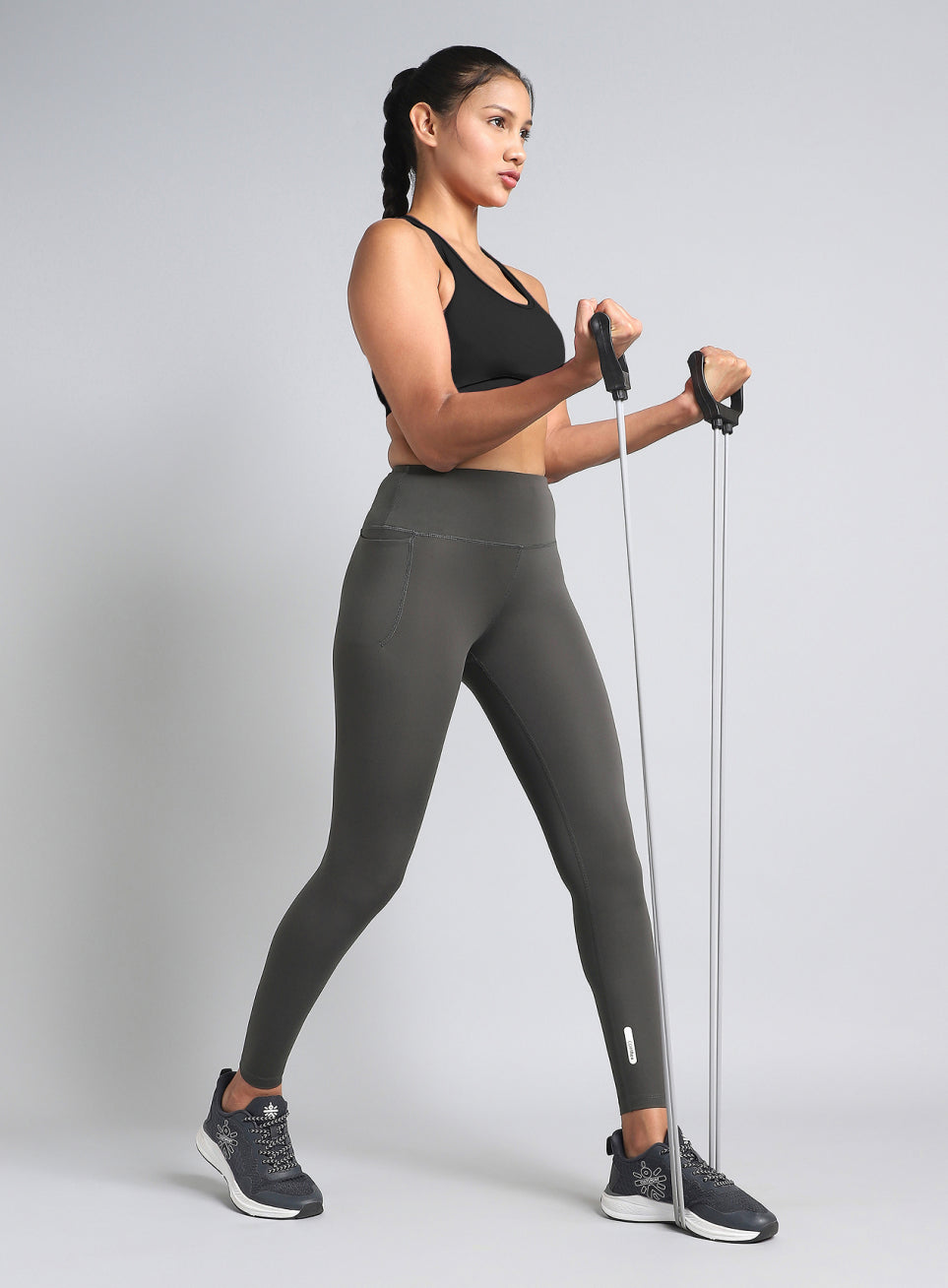 Women's Dark Grey Train All Day COMFlex Tights