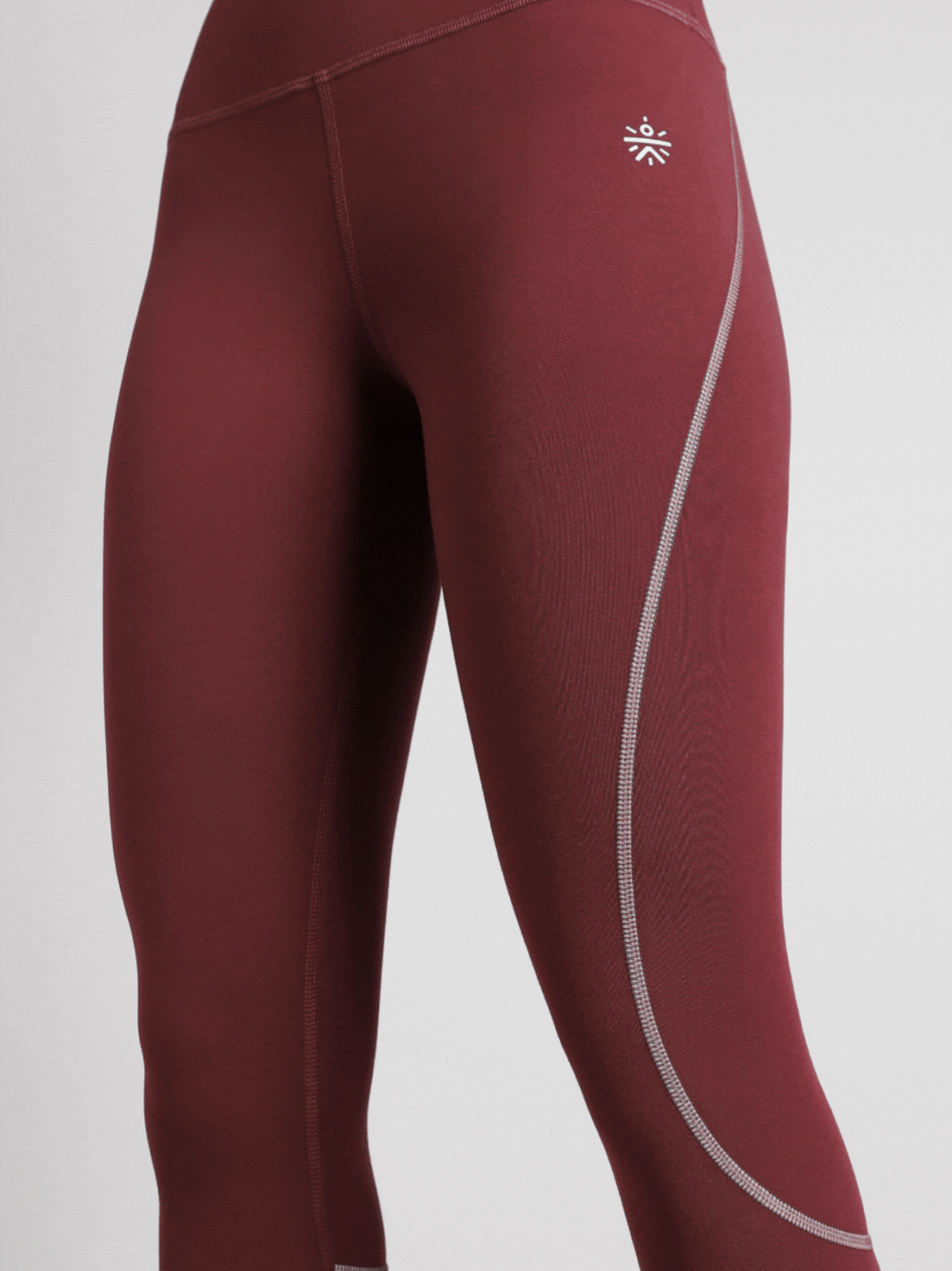 Women's Brown Absolute Fit Solid Running Tights