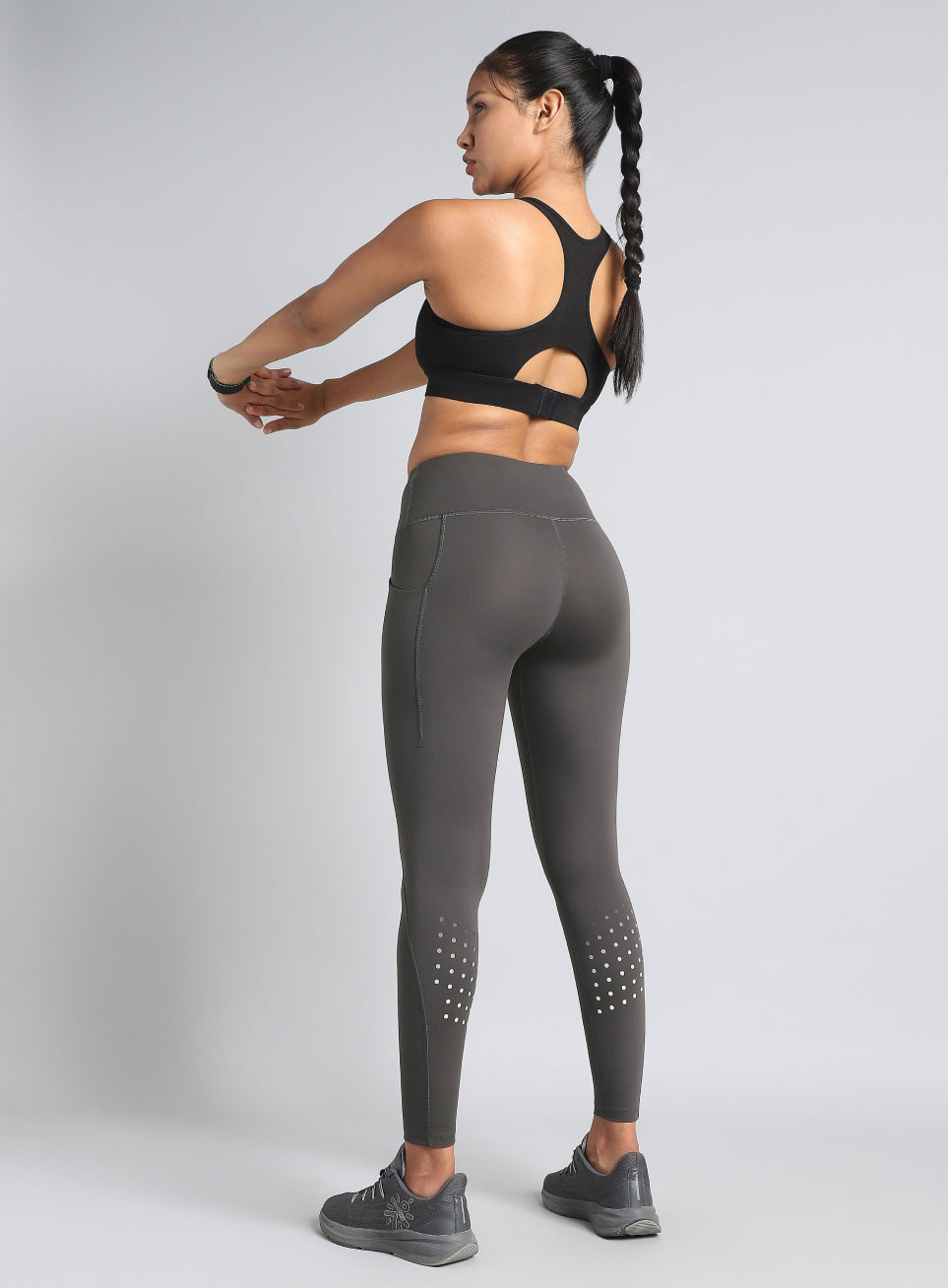 Women's Dark Grey Ultimate Run COMFlex Tights
