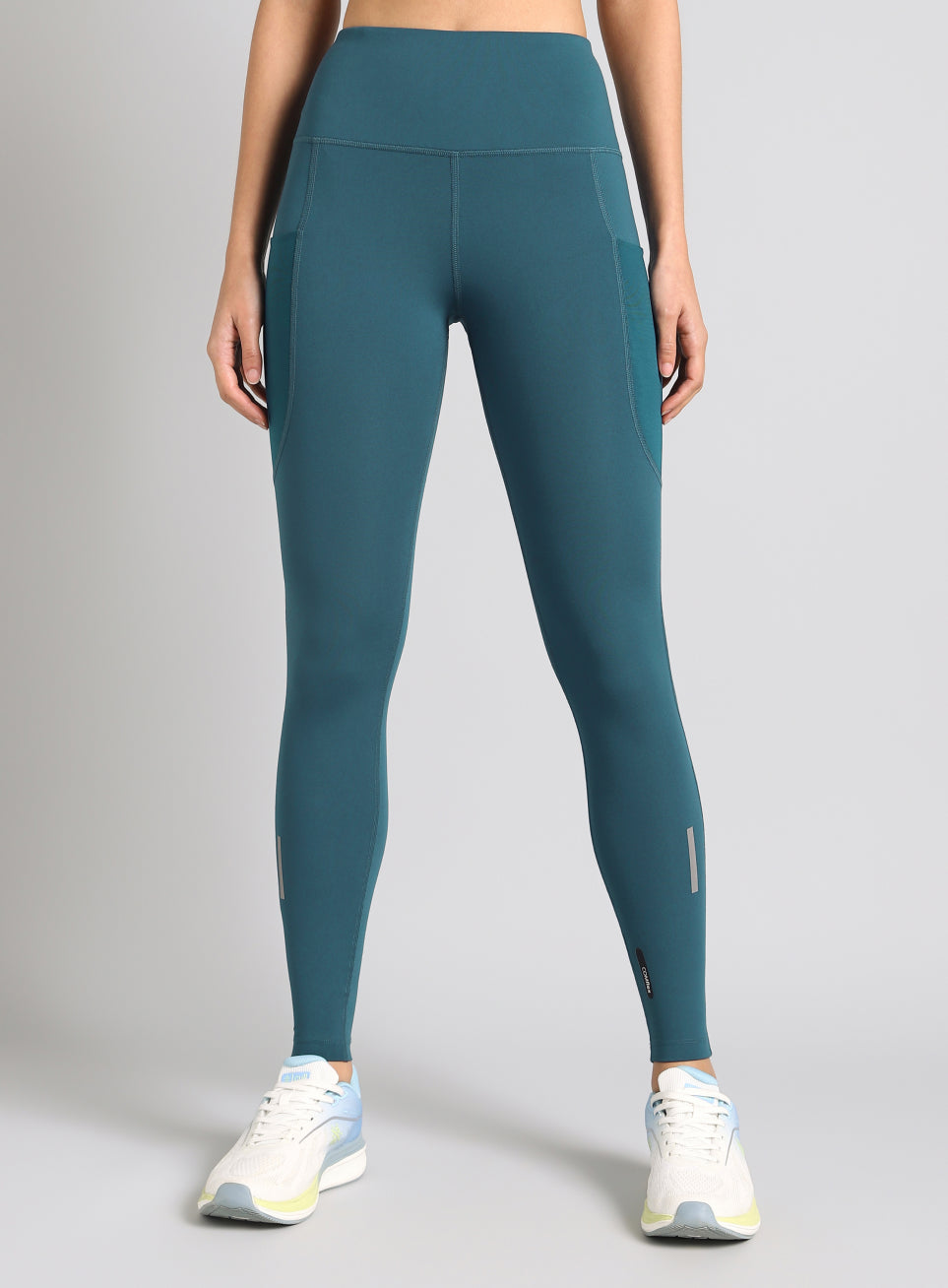 Women's Teal Run Elevate COMFlex Tights