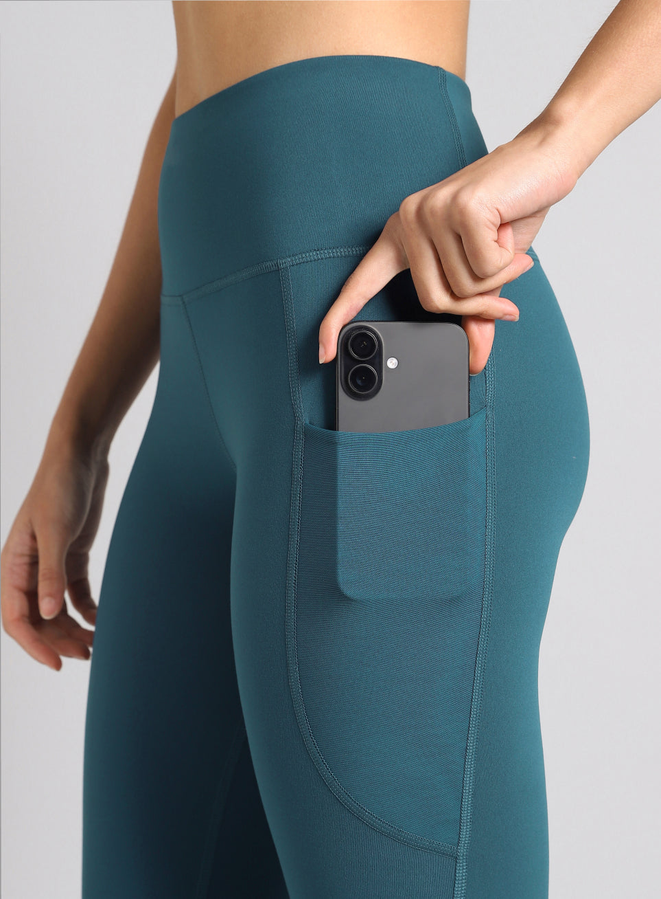 Women's Teal Run Elevate COMFlex Tights