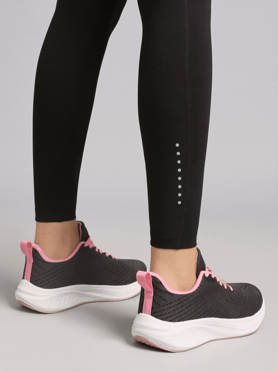 Women's Black AbsoluteFit Neon Pop Leggings with Side Pockets