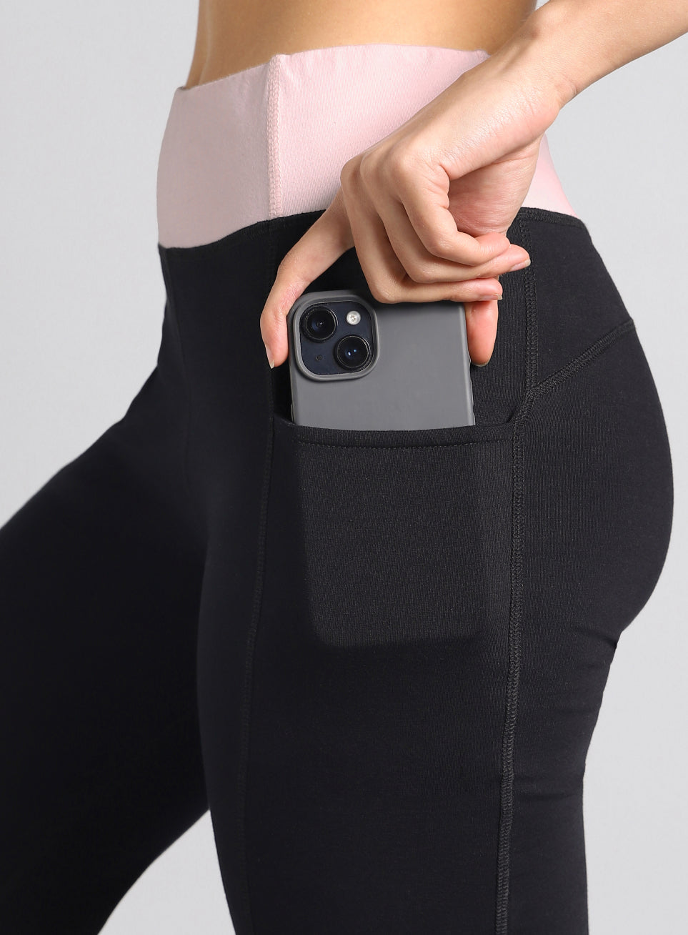 Women's Black Yoga Straight Fit Trackpants