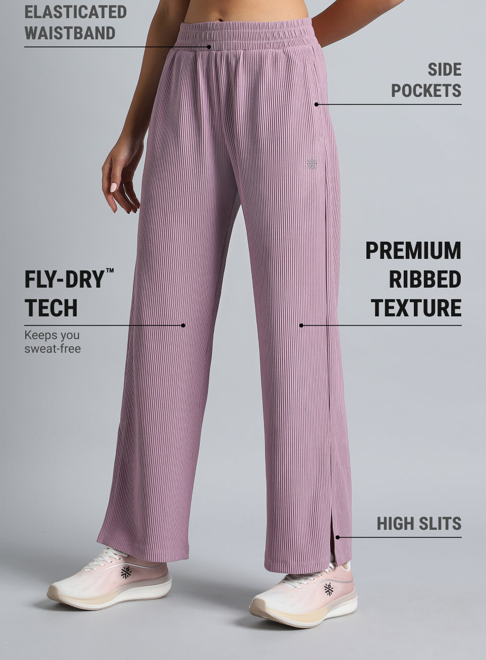 Women's Purple Move it Highwaist Trackpants