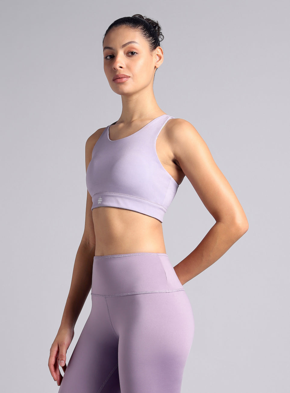Women's Purple Reversible Yoga High Support Bra