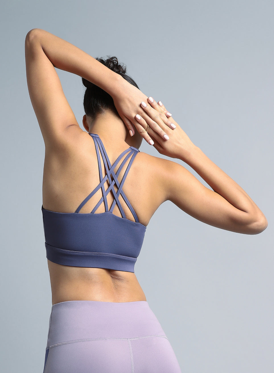 Women's Purple Yoga Flow High Support Bra