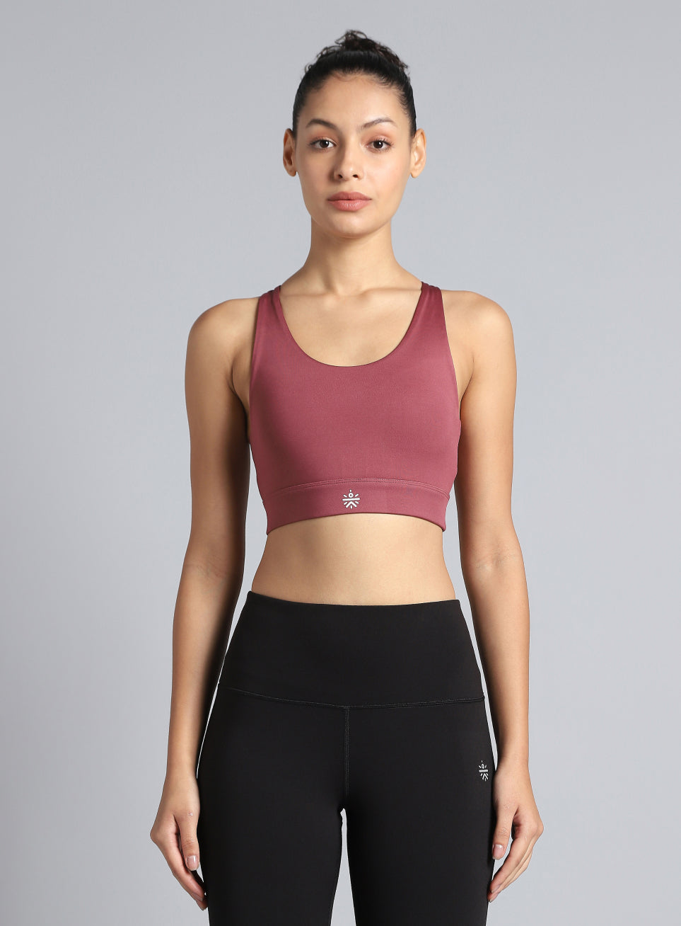 Women's Pink Yoga Flow High Support Bra