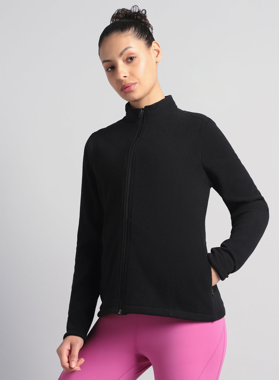Women's Black Performance Pro Training Fleece Jacket