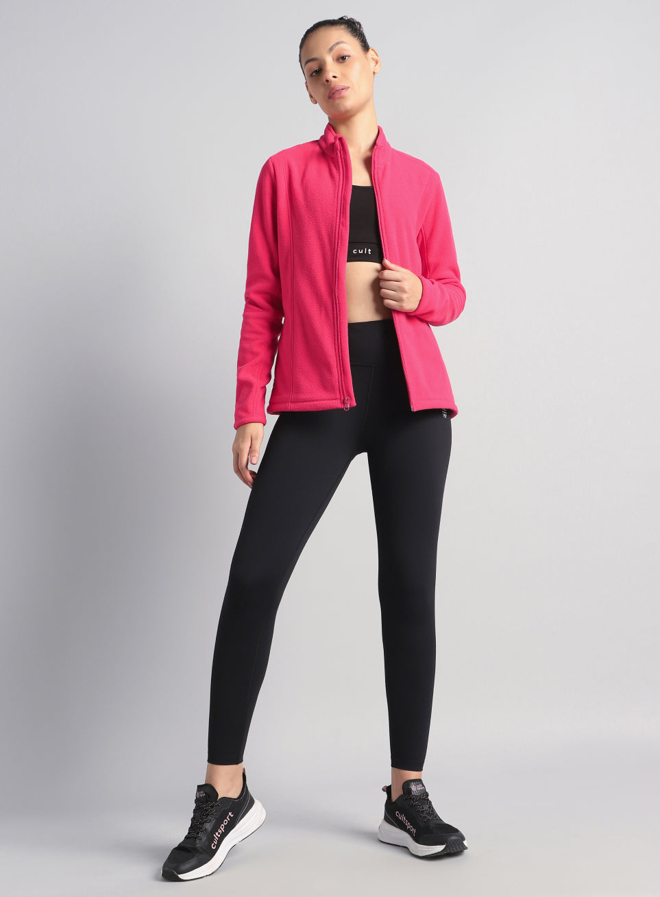 Women's Pink Performance Pro Training Fleece Jacket