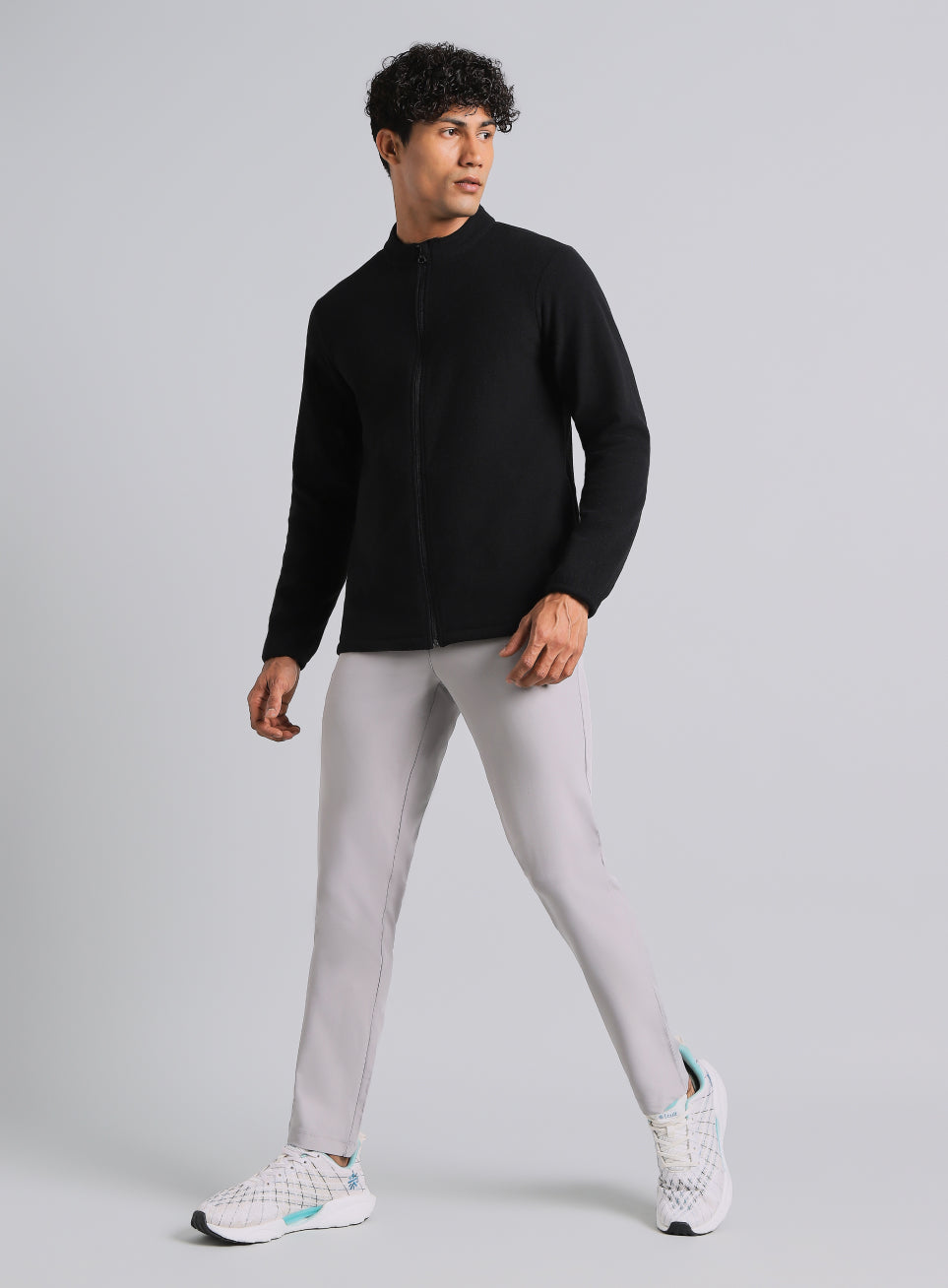 Men's Black Performance Pro Training Fleece Jacket