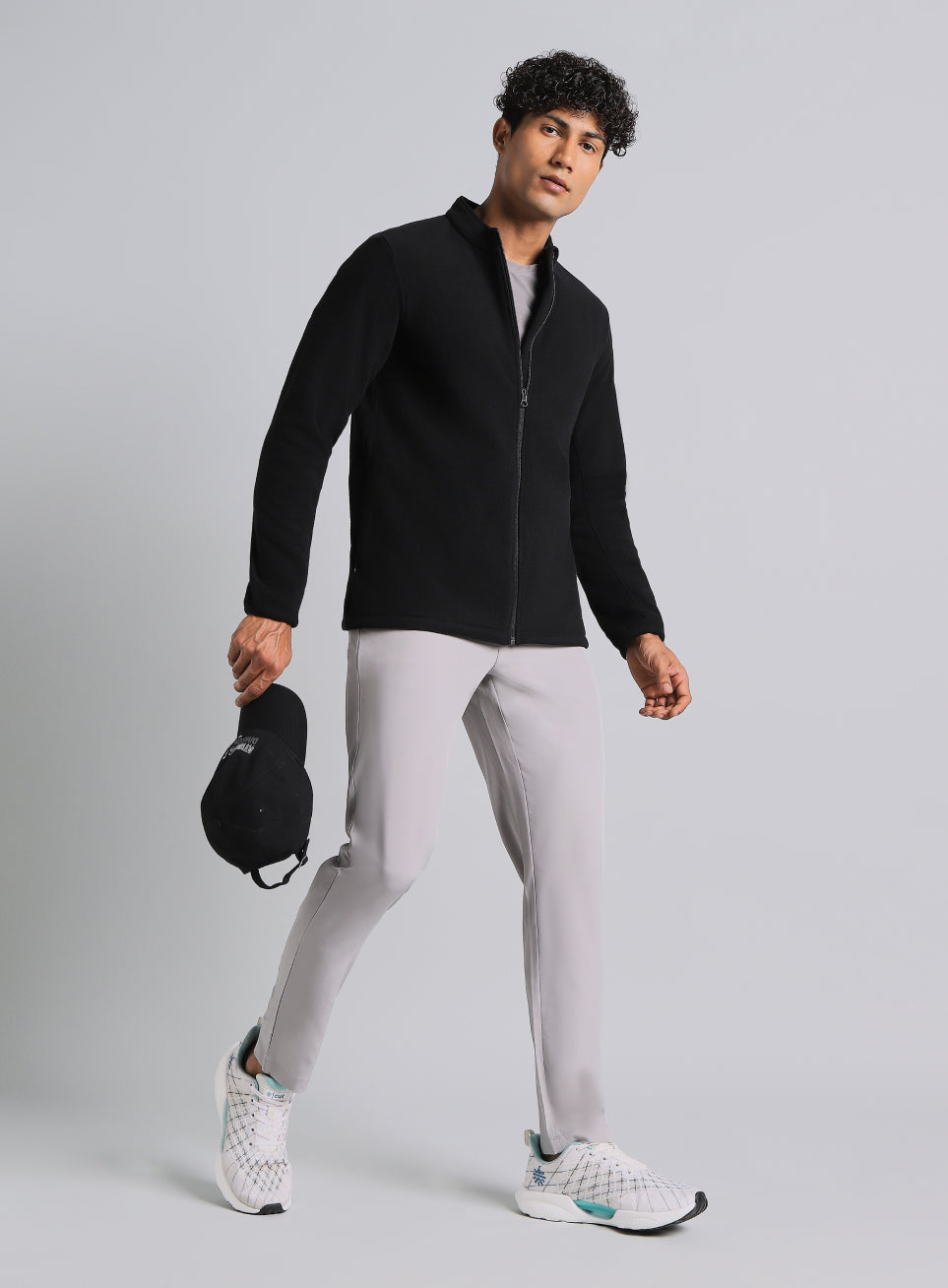 Men's Black Performance Pro Training Fleece Jacket