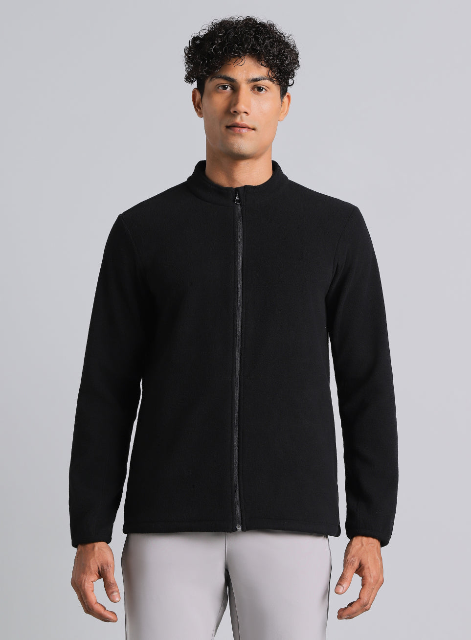 Men's Black Performance Pro Training Fleece Jacket