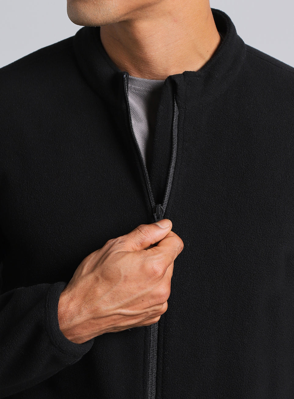 Men's Black Performance Pro Training Fleece Jacket