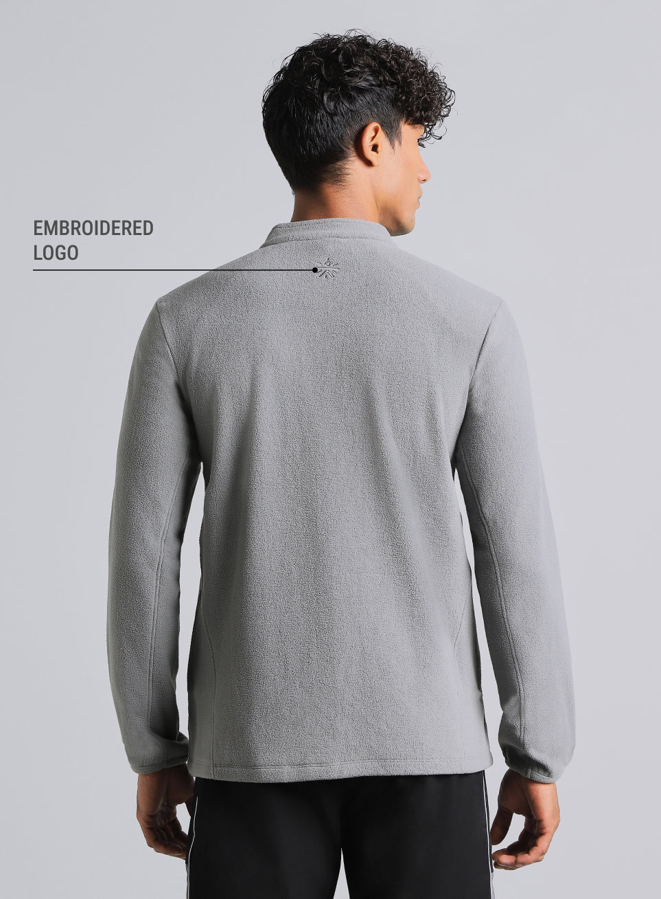 Men's Dark Grey Performance Pro Training Fleece Jacket