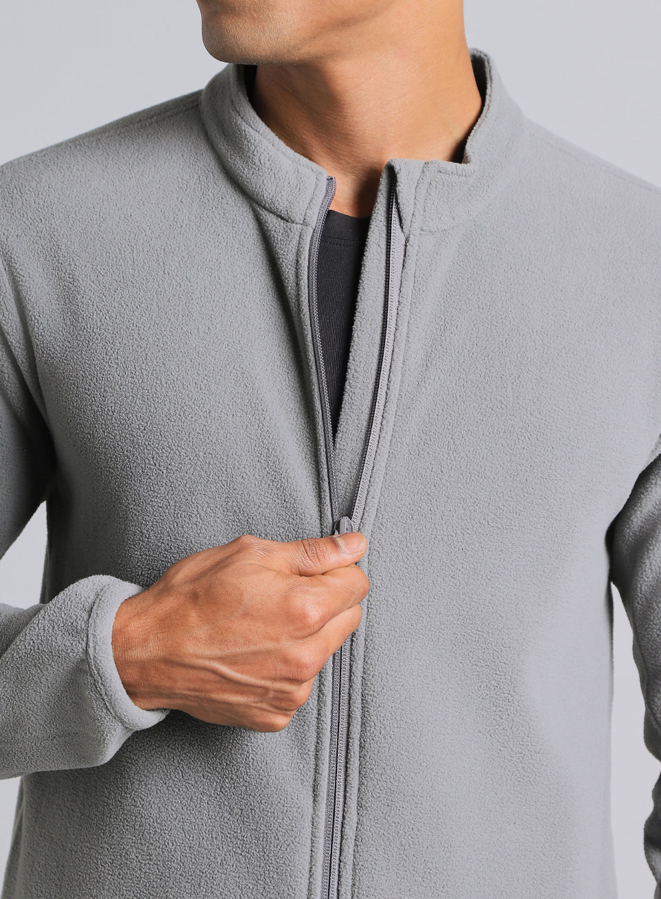 Men's Dark Grey Performance Pro Training Fleece Jacket