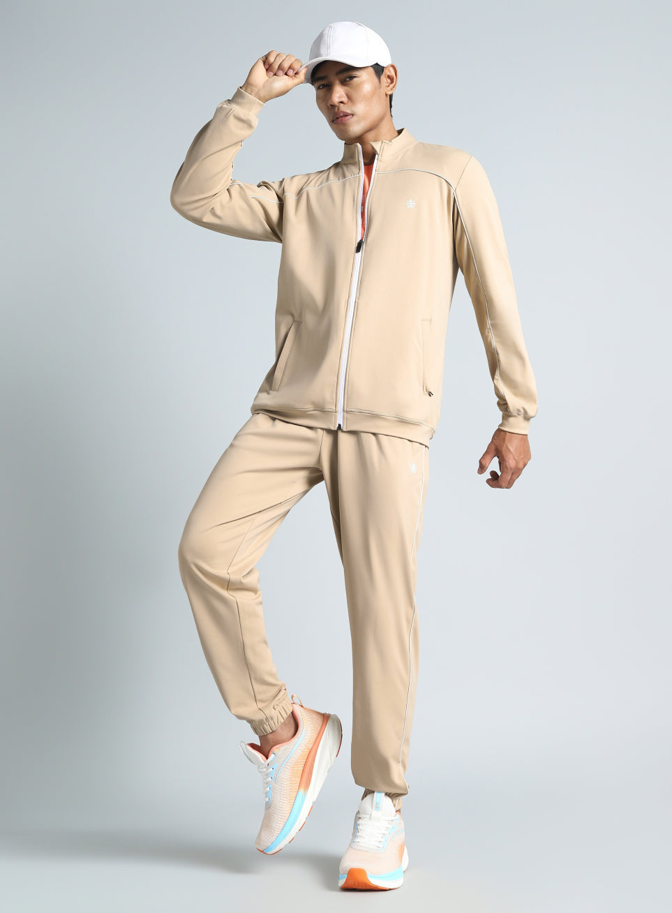 Men's Beige Training All Format Tracksuit