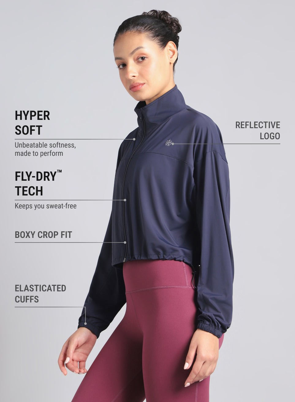 Women's Blue Supreme Soft Ultra Light Running Jacket