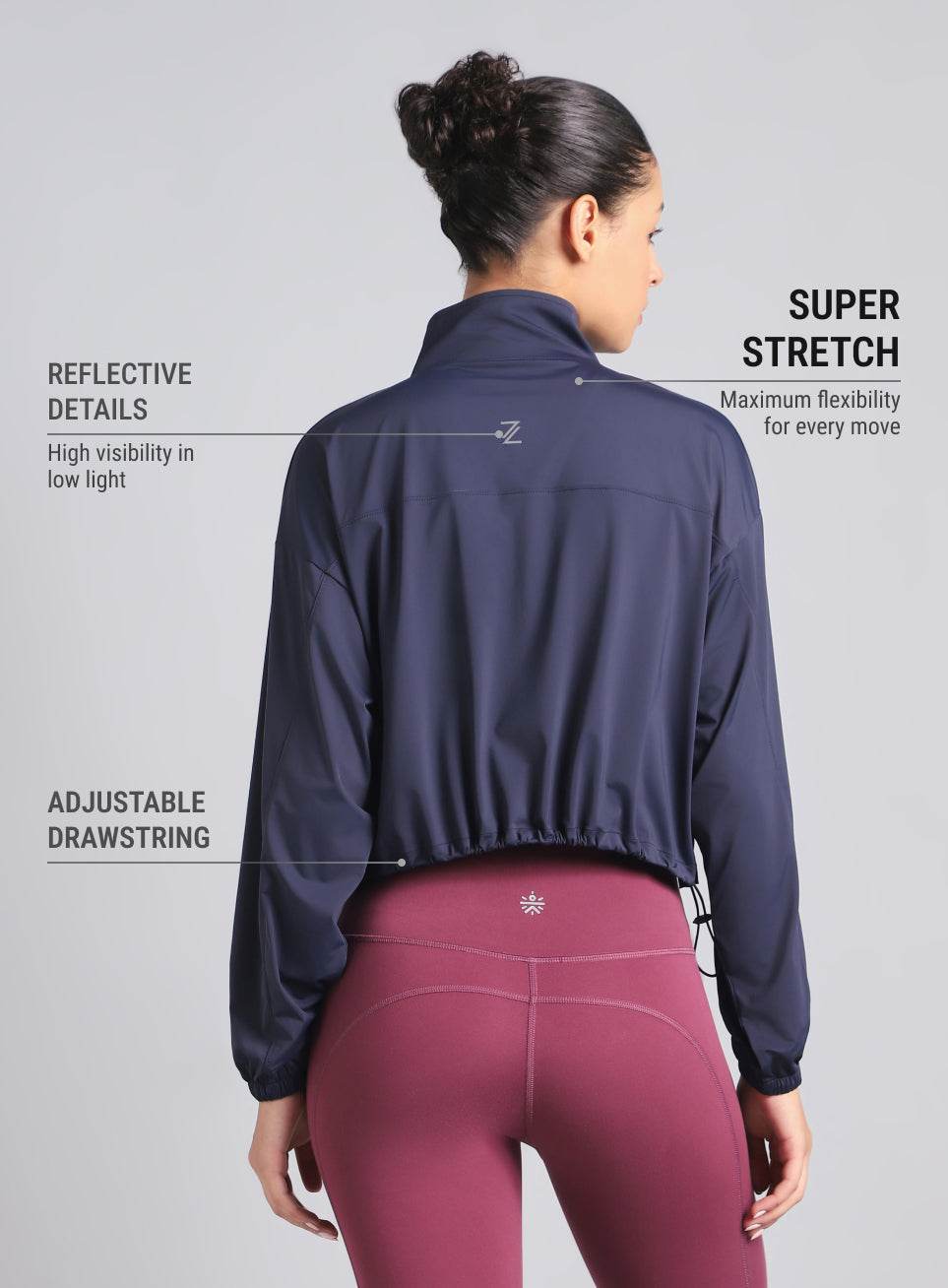 Women's Blue Supreme Soft Ultra Light Running Jacket