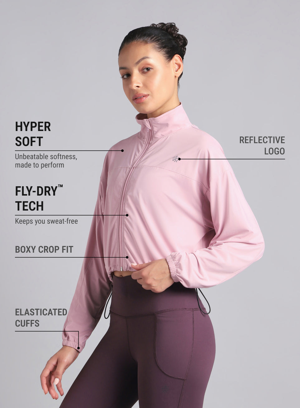 Women's Pink Supreme Soft Ultra Light Running Jacket