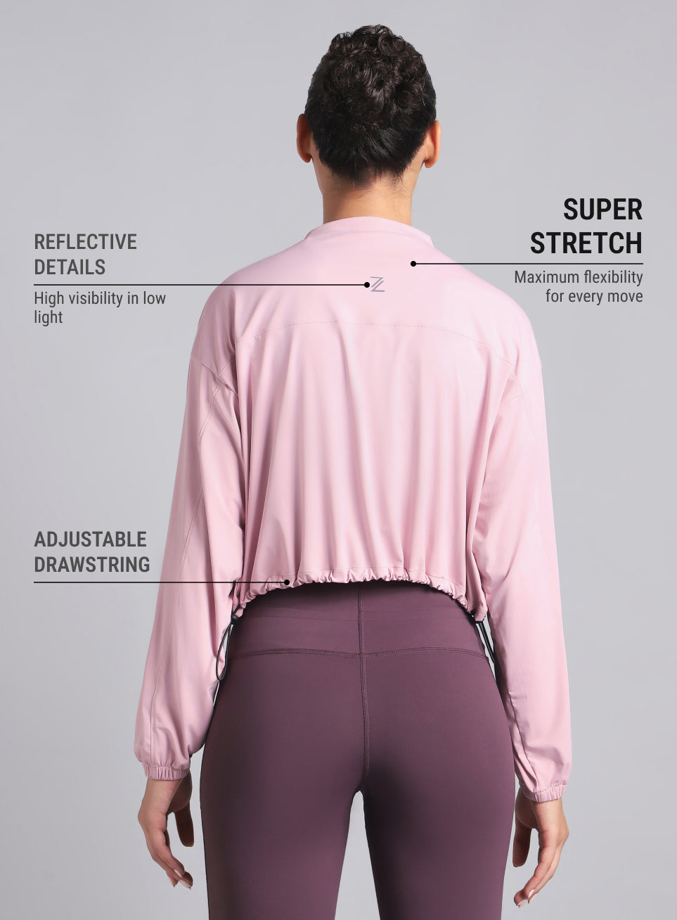 Women's Pink Supreme Soft Ultra Light Running Jacket