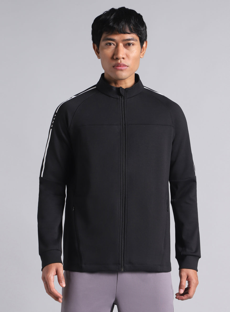 Men's Black Training Essential Mid Layer Jacket