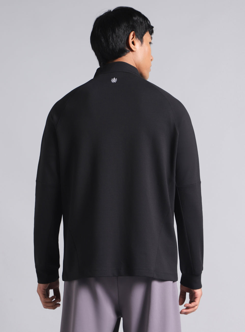 Men's Black Training Essential Mid Layer Jacket