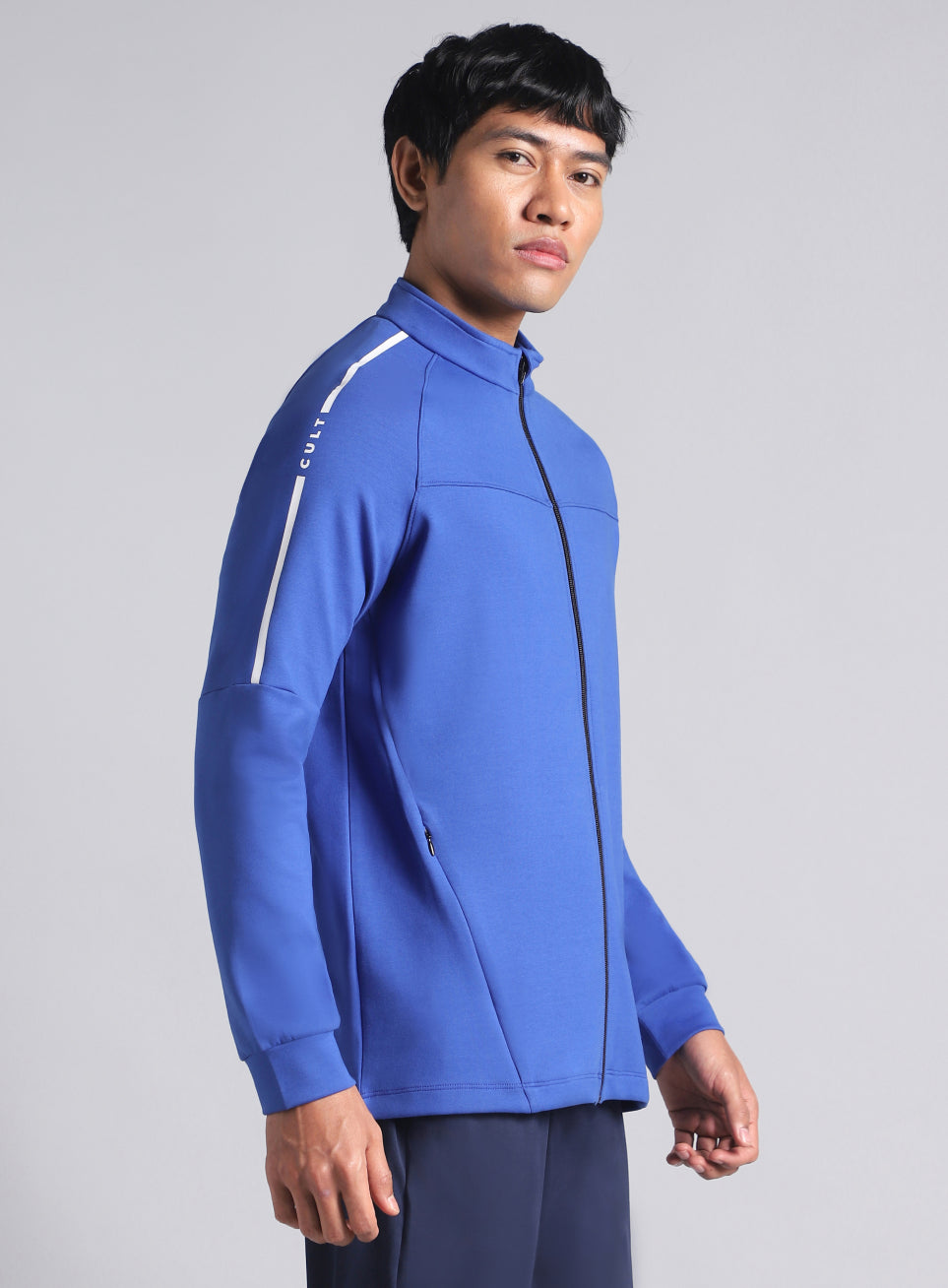 Men's Blue Training Essential Mid Layer Jacket