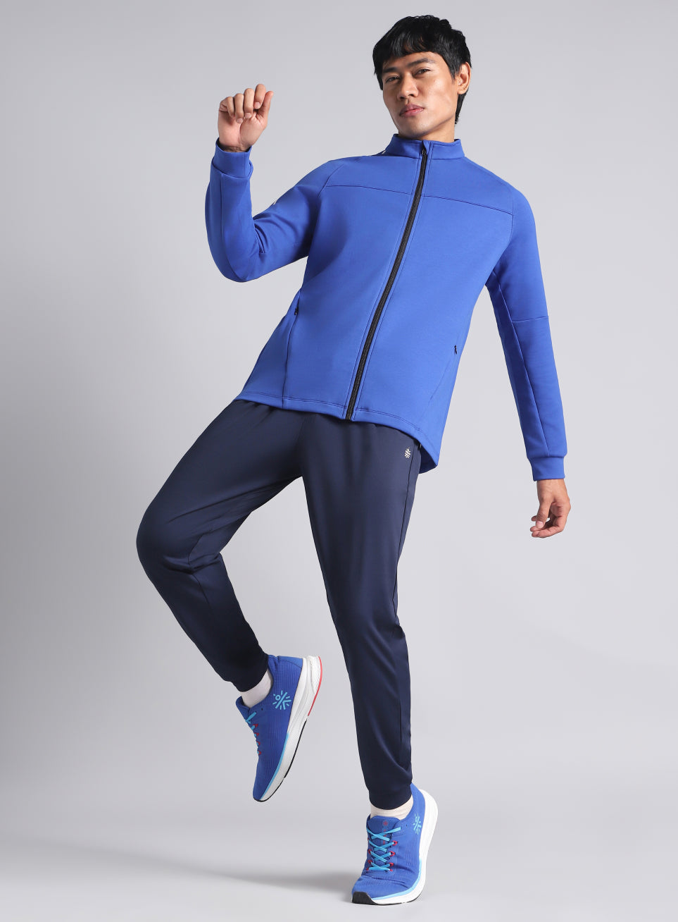 Men's Blue Training Essential Mid Layer Jacket