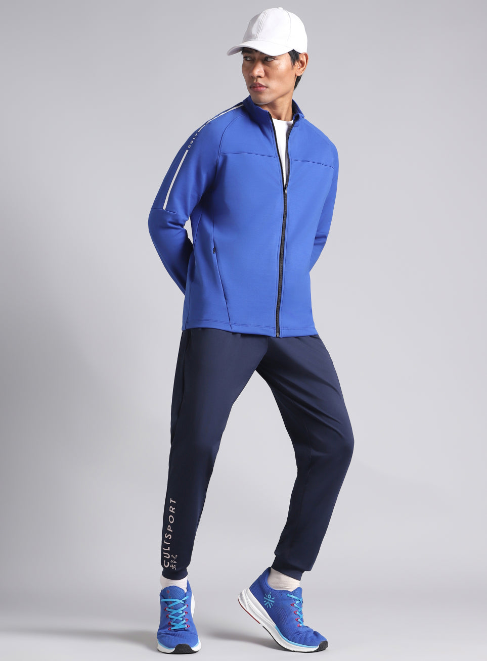Men's Blue Training Essential Mid Layer Jacket
