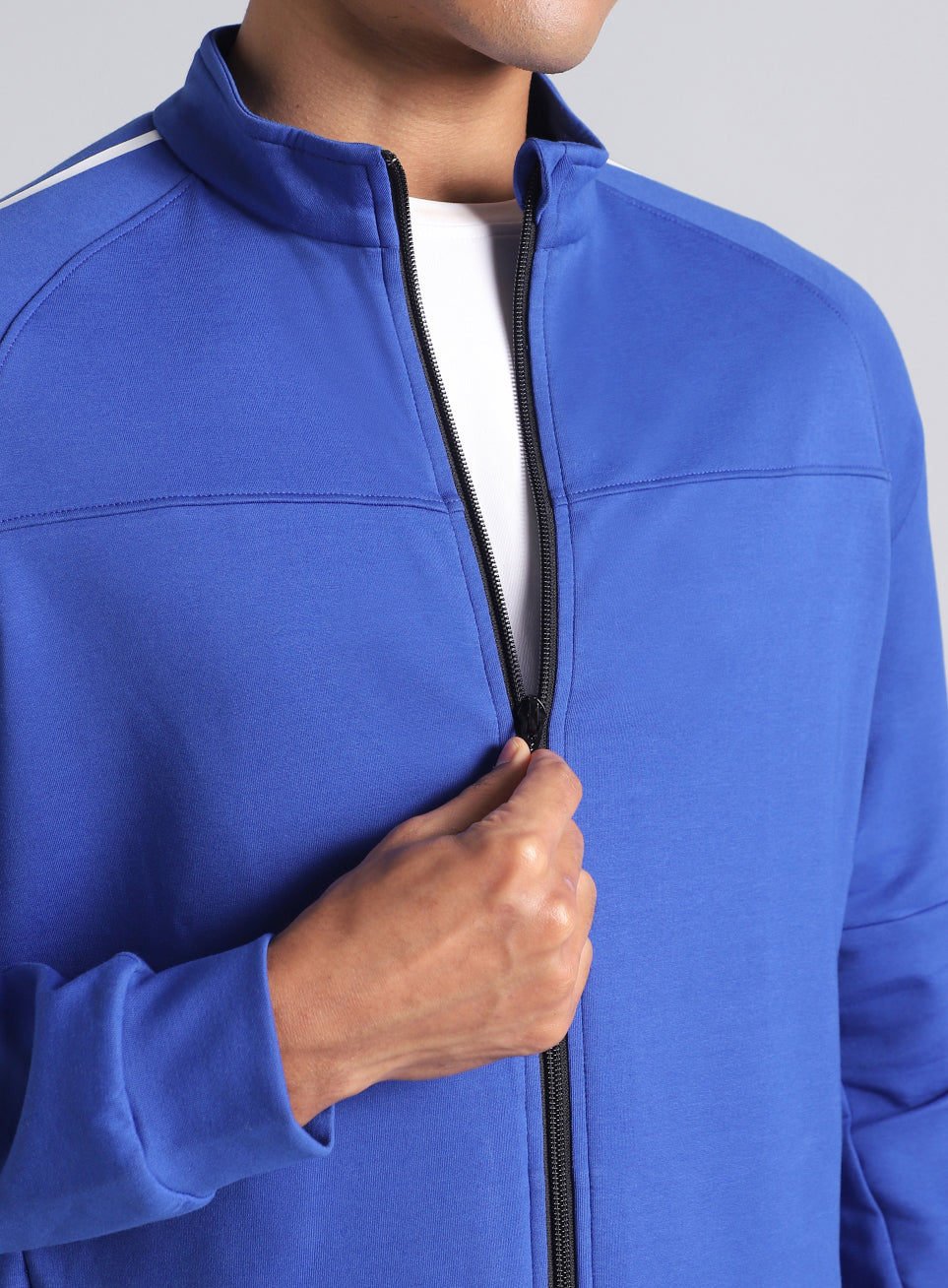 Men's Blue Training Essential Mid Layer Jacket