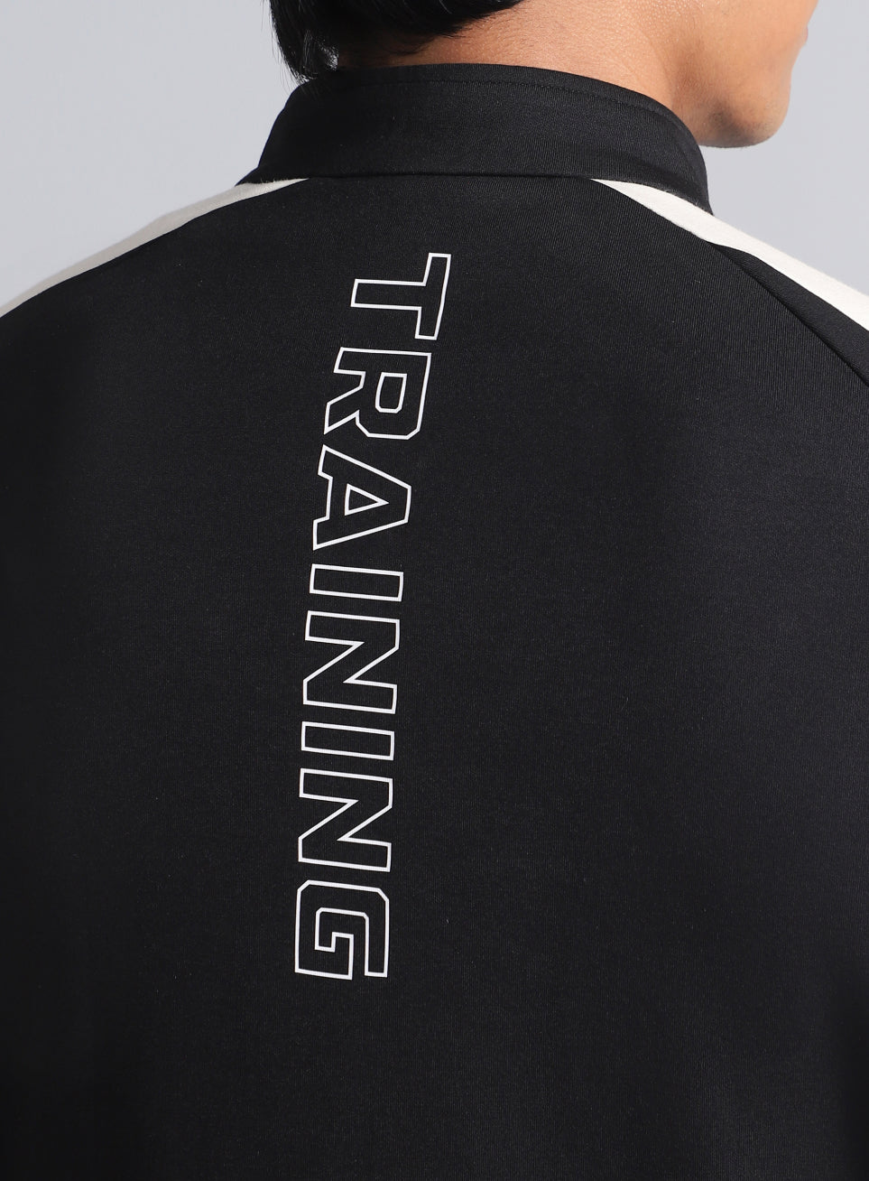 Men's Black Workout Essential Mid Layer Jacket