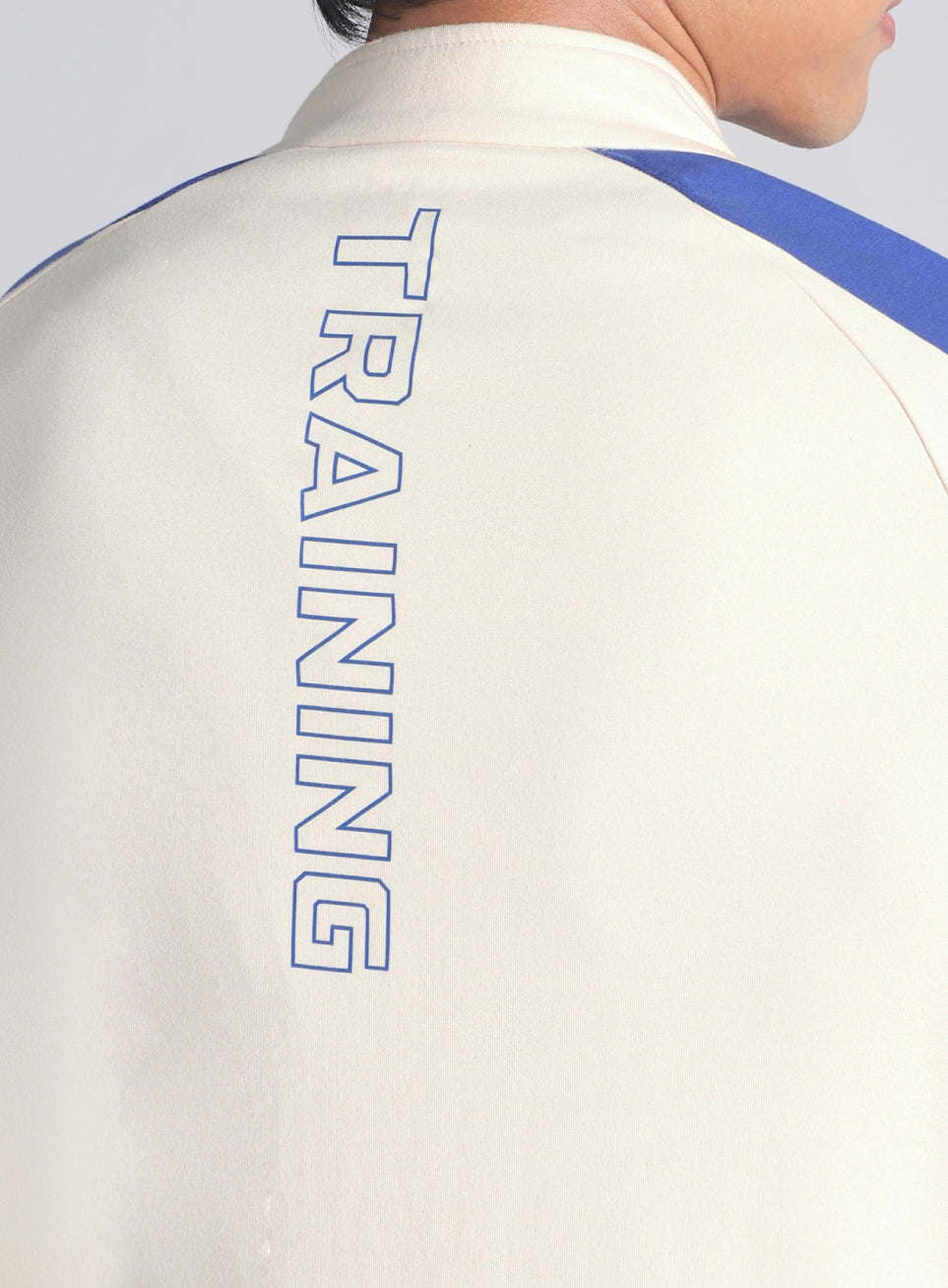 Men's Off White Workout Essential Mid Layer Jacket