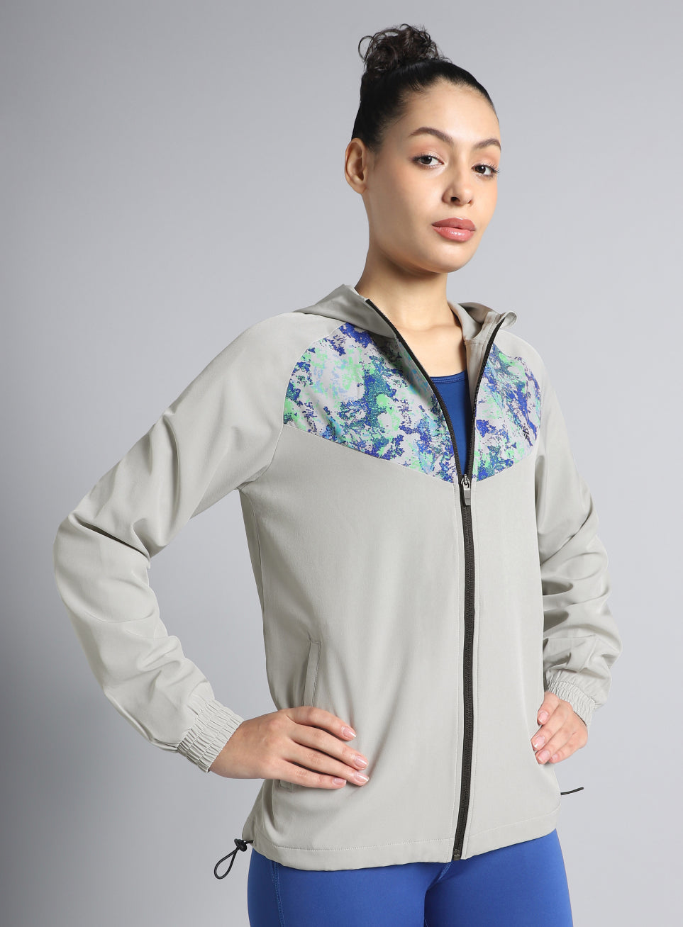 Women's Lt. Grey Train All Day Training Jacket