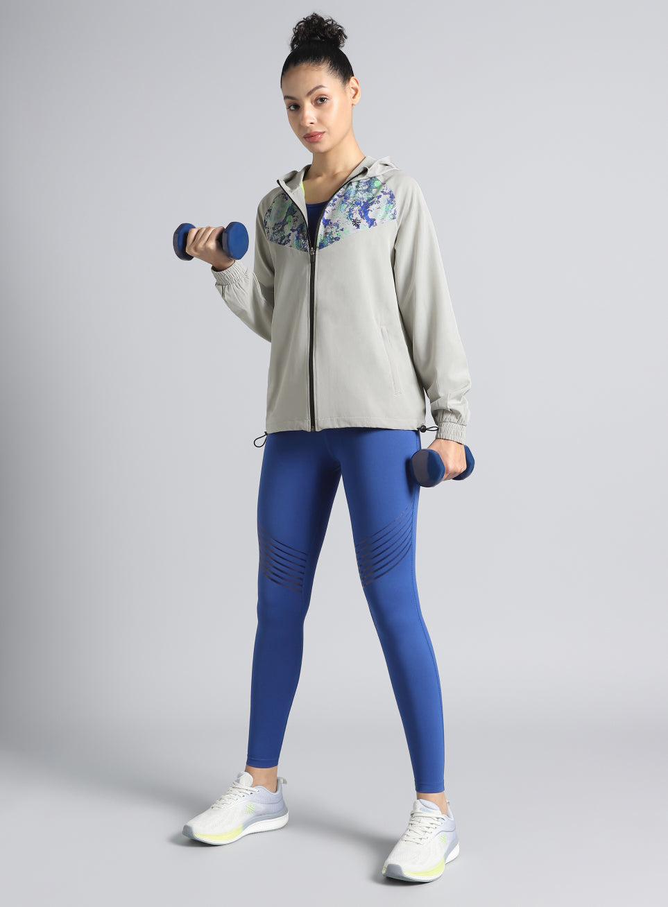 Women's Lt. Grey Train All Day Training Jacket