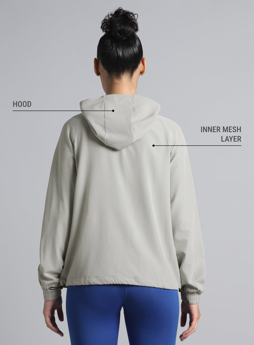 Women's Lt. Grey Train All Day Training Jacket