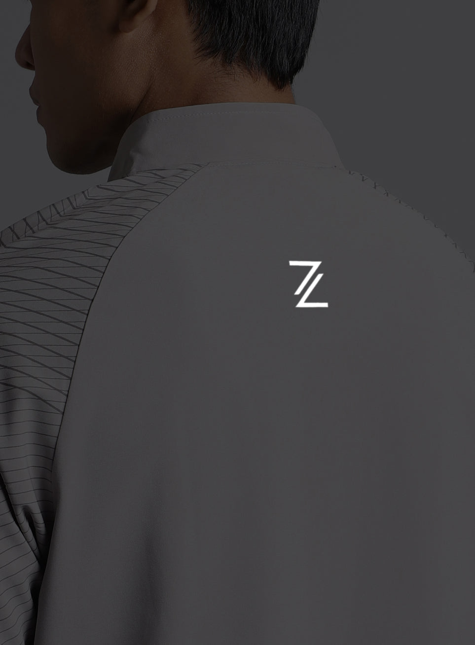 Men's Grey Energy Map Printed Lightweight Jacket