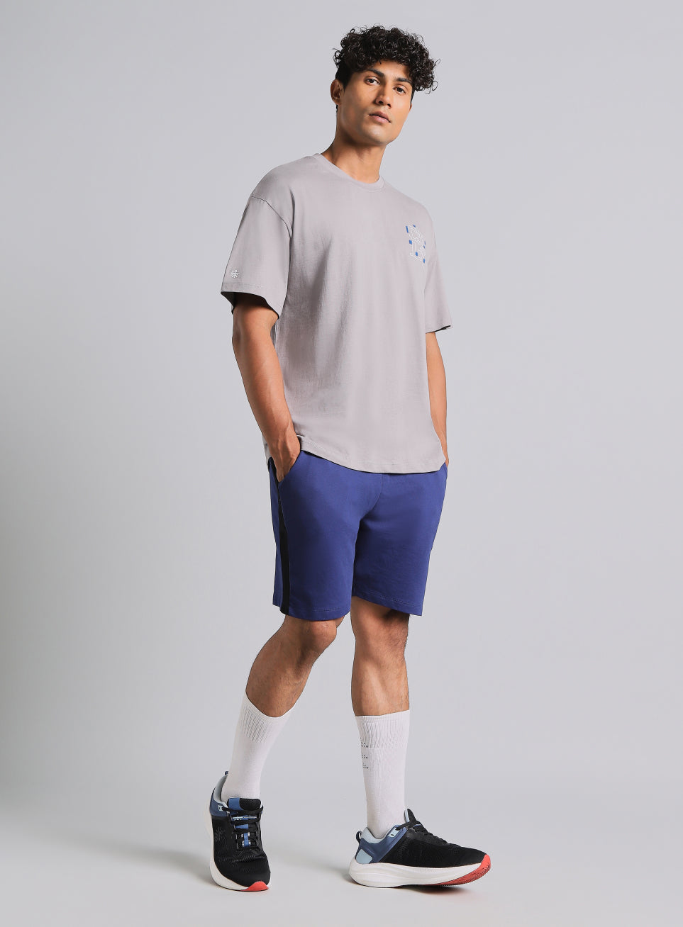 Men's Grey Cult Power Play Oversized Fit T-shirt