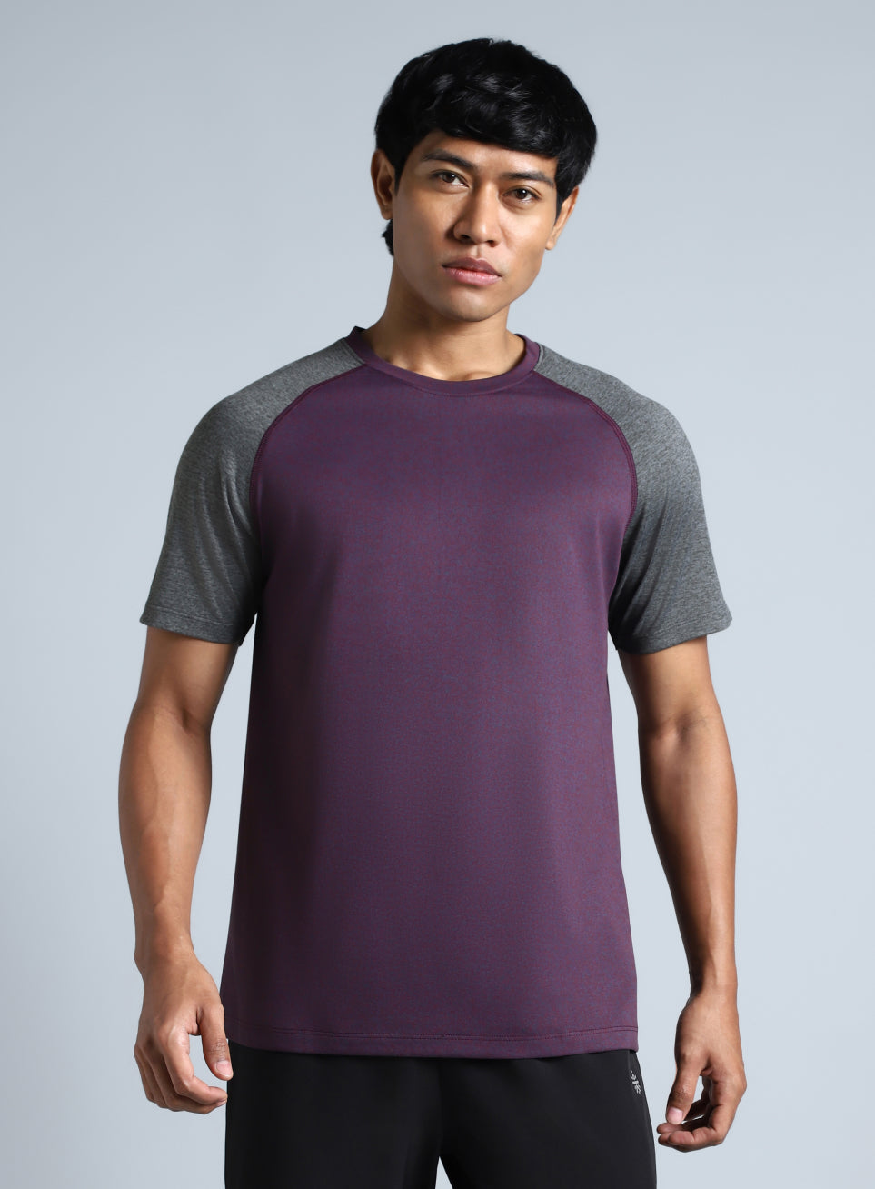 Men's Purple Colourblocked COMFORtech T-shirt