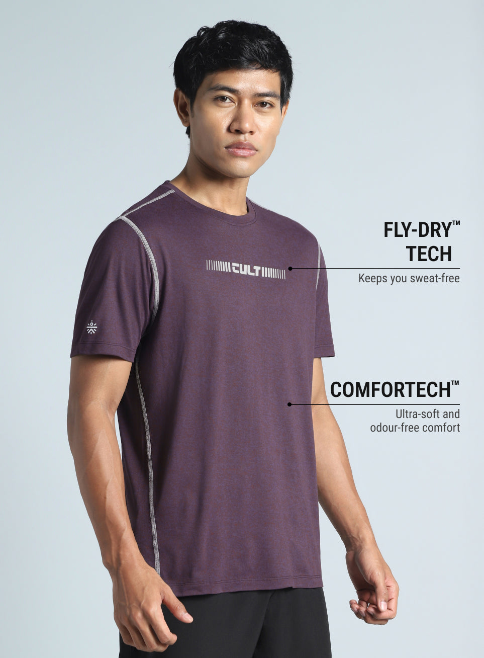 Men's Purple Training HIIT COMFORtech T-shirt