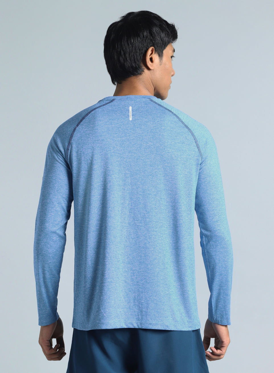 Men's Blue Active Day COMFORtech Full Sleeve T-shirt