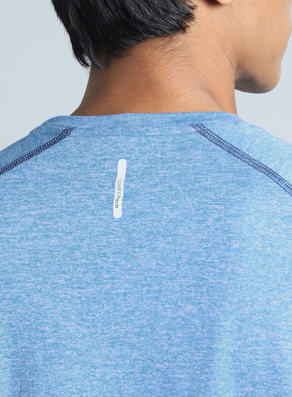 Men's Blue Active Day COMFORtech Full Sleeve T-shirt