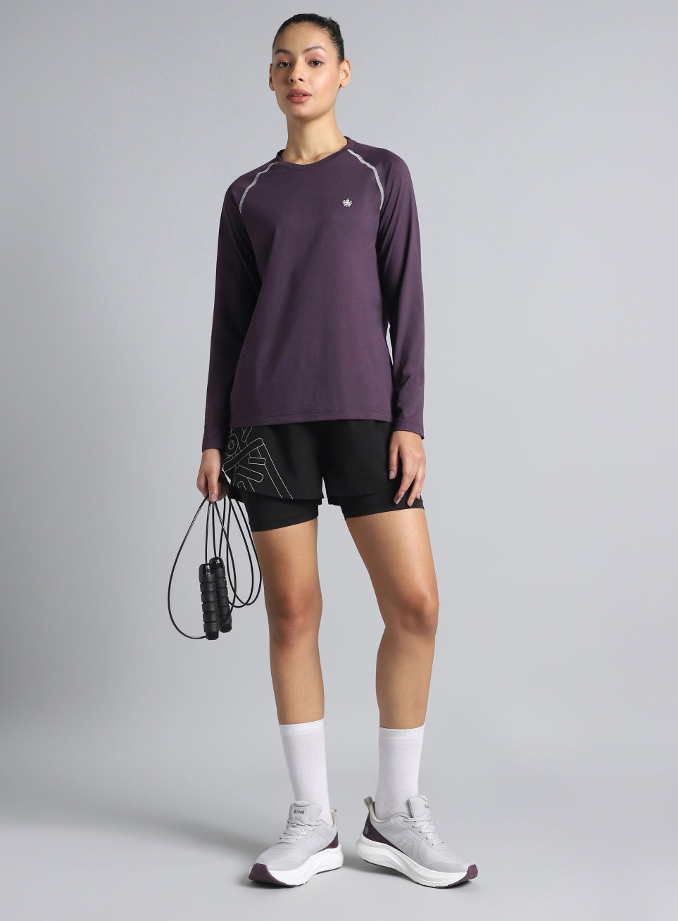 Women's Purple Active Day COMFORtech™ Full Sleeve T-Shirt