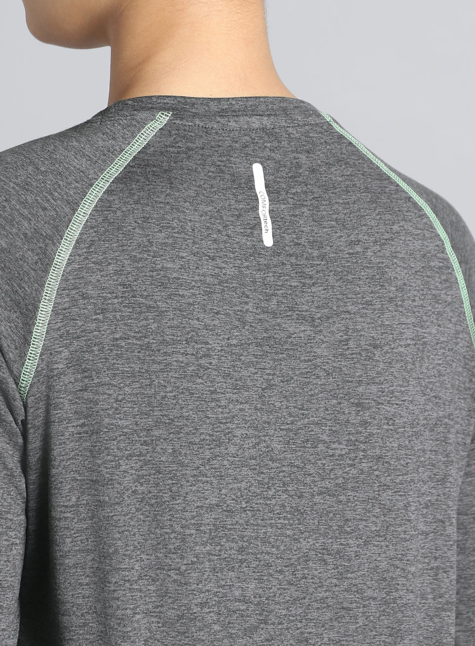 Women's Dark Grey Active Day COMFORtech™ Full Sleeve T-shirt