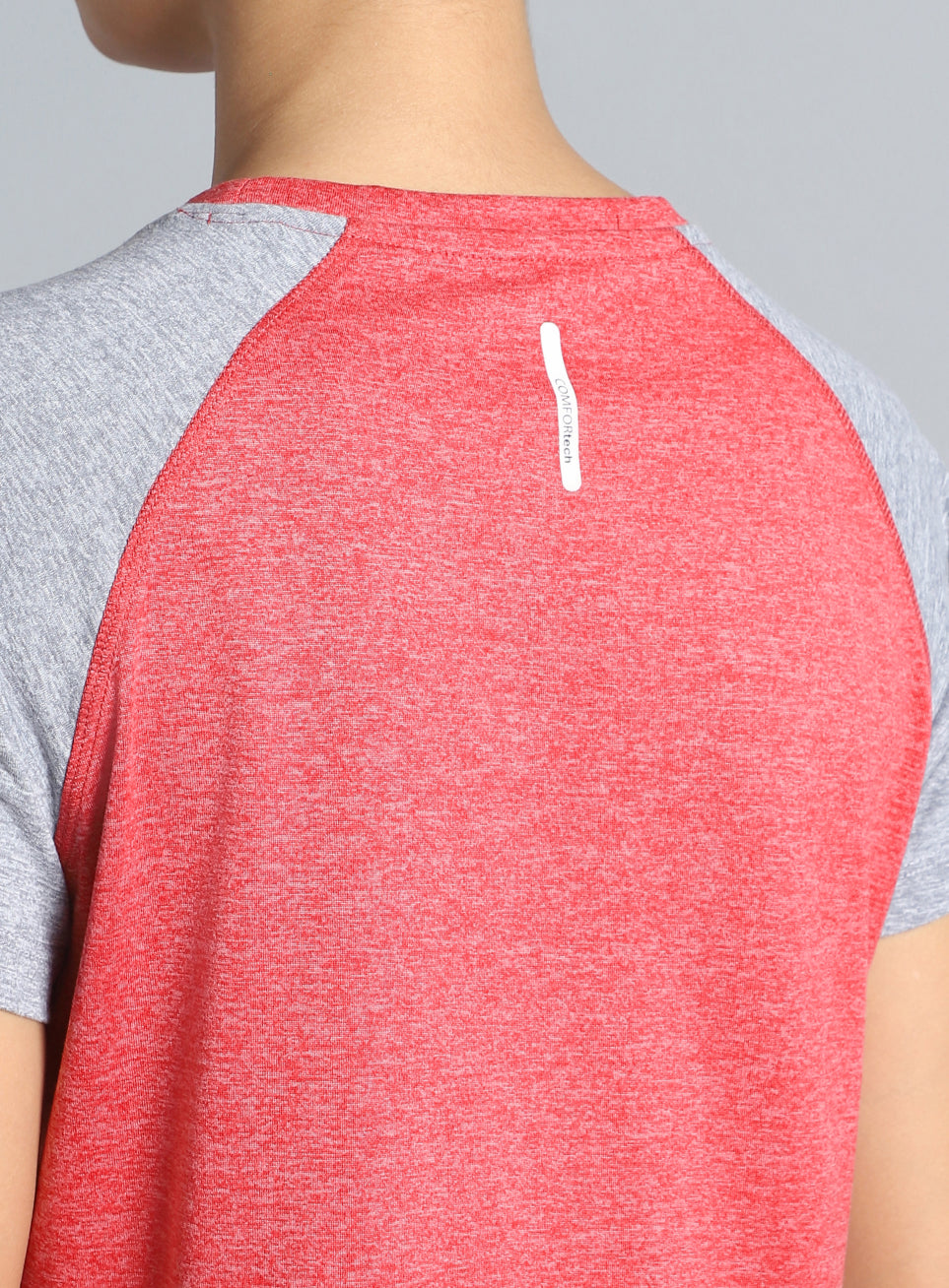 Women's Red Active COMFORtech™Colorblock T-shirt