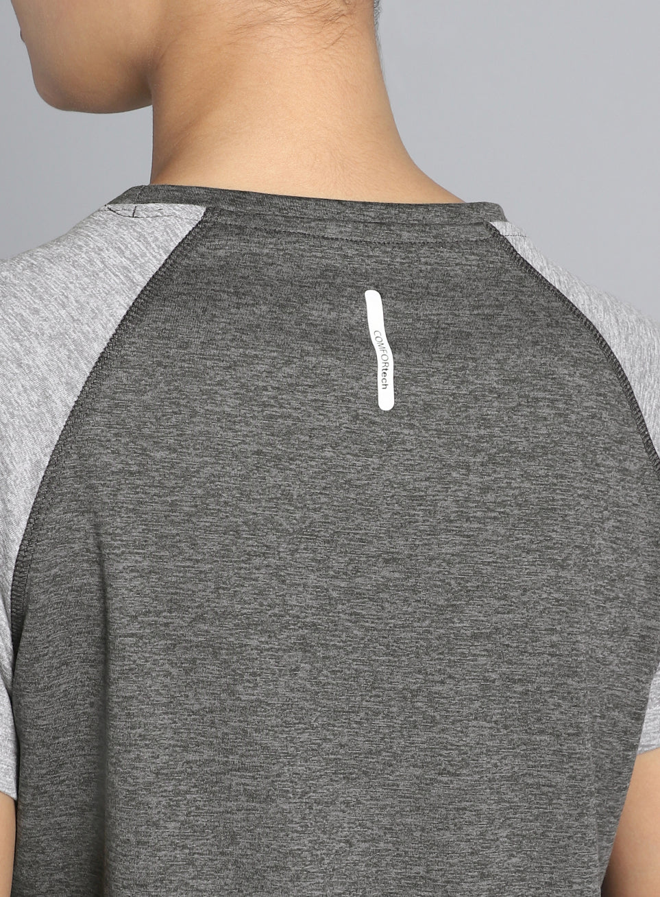 Women's Grey Active COMFORtech™ Colorblock T-shirt