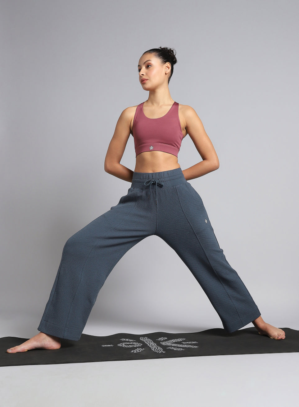 Women's Teal Yoga Flow Wide Leg Pants