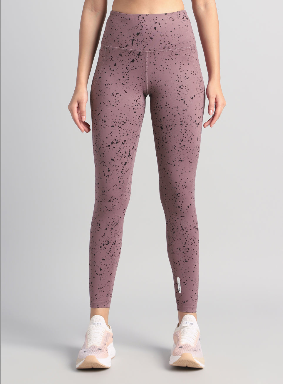 Women's Brown Printed Train All Day COMFlex Tights